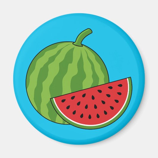 Wassermelone und Slice Magnet (Vorne)