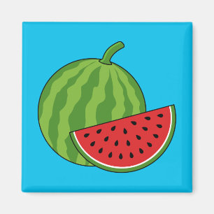 Wassermelone und Slice Magnet