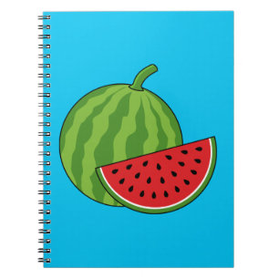 Wassermelone und Slice Notizblock