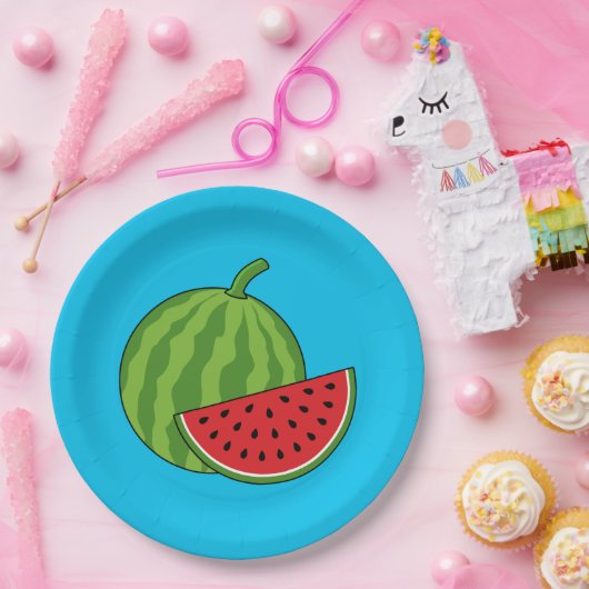 Wassermelone und Slice Pappteller (Party)