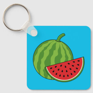 Wassermelone und Slice Schlüsselanhänger