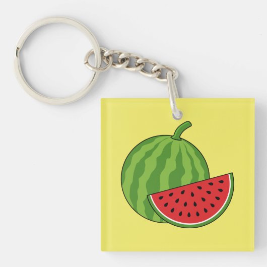 Wassermelone und Slice Schlüsselanhänger (Vorderseite)