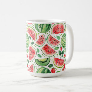 Wassermelone und Sommerfruchtmuster Kaffeetasse