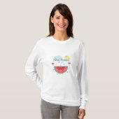 Wassermelone und Text I Liebe Summer" T-Shirt (Vorne ganz)