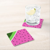 Wassermelone-Untersetzer Rechteckiger Pappuntersetzer (Vor Ort)