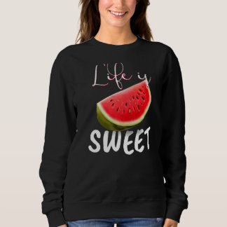 Wassermelone Vegan im Leben Süße Natur Sweatshirt