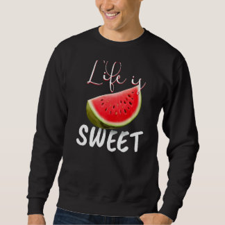 Wassermelone Vegan im Leben Süße Natur Sweatshirt