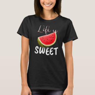 Wassermelone Vegan im Leben Süße Natur T-Shirt