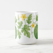 Wassermelone Vincine mit Blume Kaffeetasse (Mittel)