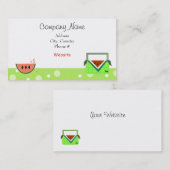 Wassermelone Visitenkarte (Vorne/Hinten)