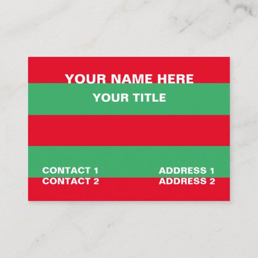 Wassermelone Visitenkarte (Rückseite)