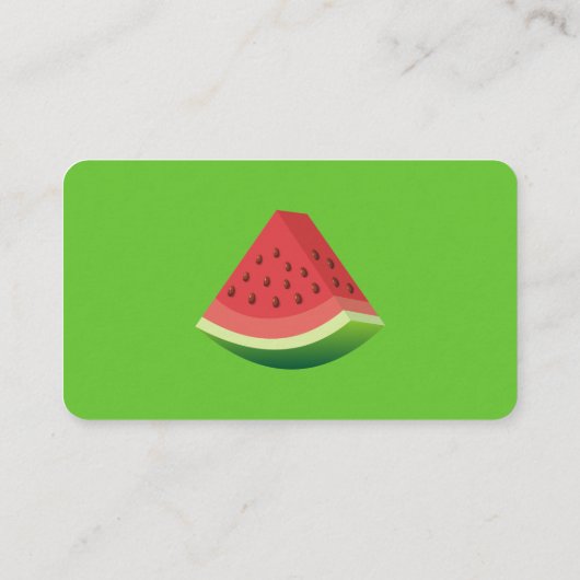 Wassermelone Visitenkarte (Rückseite)