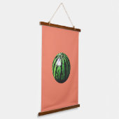 Wassermelone Wandteppich Mit Holzrahmen (Gewinkelt)