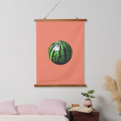 Wassermelone Wandteppich Mit Holzrahmen (Schlafzimmer)