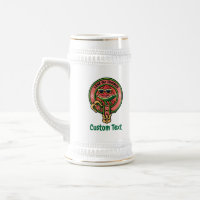 Wassermelone Wappen über Tartan Beer Stein