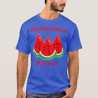Wassermelone Warrior Süß Sommer Obst Vegan T-Shirt