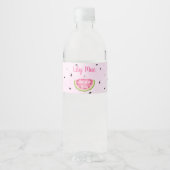 Wassermelone Wasser Flasche Etikett (Vorderseite)