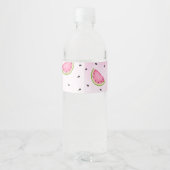 Wassermelone Wasser Flasche Etikett (Rückseite)