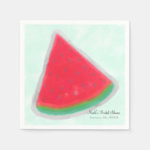 Wassermelone Wasserfarbe Geburtstagsfeier Personal Serviette