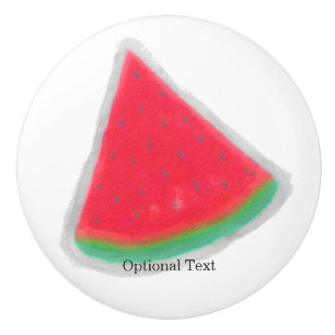 Wassermelone Wasserfarbe Obstscheibe Custom Keramikknauf