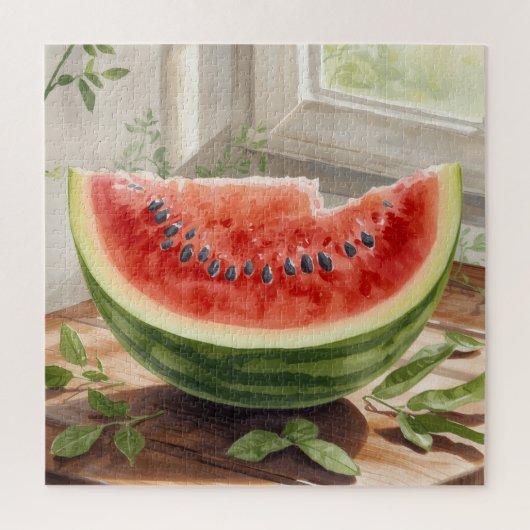 Wassermelone Wasserfarbe Puzzle (Vertikal)