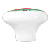 Wassermelone Wasserfarbene Auswahl an Früchten Keramikknauf (Seitenansicht)