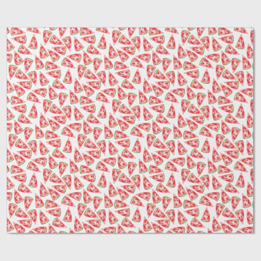 Wassermelone Wasserfarbmuster. Hallo Sommer! Geschenkpapier (Flach)