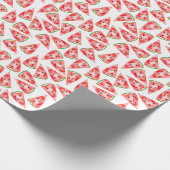 Wassermelone Wasserfarbmuster. Hallo Sommer! Geschenkpapier (Ecke)