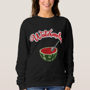 Wassermelone - Wassermelone Spoon Niedliches Obst Sweatshirt