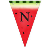 Wassermelone Wecken Maßgeschneiderte Letterflaggen Wimpelkette (Dritte Fahne)