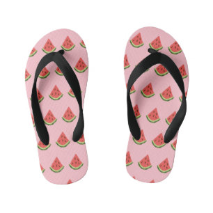 Wassermelone Wedges Kinder Flip Flops (Rosa & Rot) Kinderbadesandalen