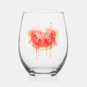 Wassermelone Weinglas Ohne Stiel (Rückseite)
