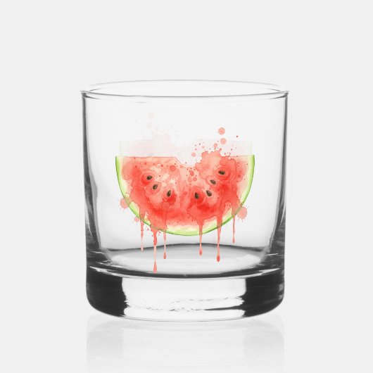 Wassermelone Whiskyglas (Vorderseite)