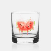 Wassermelone Whiskyglas (Rückseite)