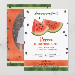 Wassermelone wie man es auch dreht und wendet 1. G Einladung