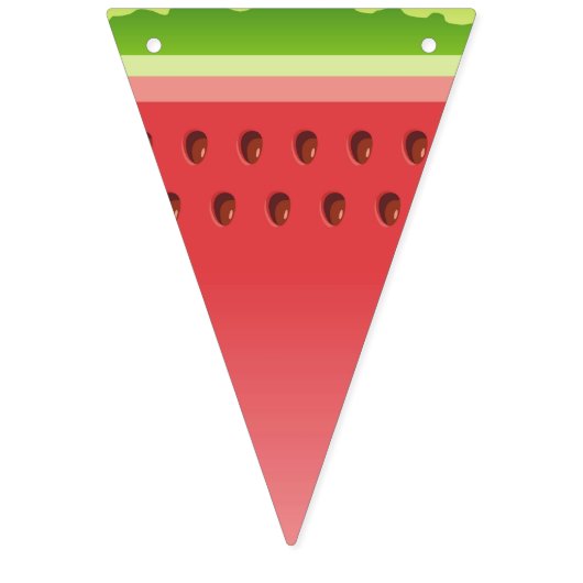 Wassermelone Wimpelkette (Zweite Fahne)
