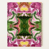 Wassermelone Wirbel Grafisches Design Planer (Rückseite)