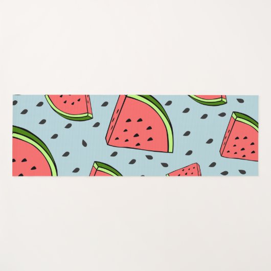 Wassermelone Yogamatte (Vorderseite (Horizontal))