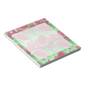 Wassermelone Zickzack Muster Notizblock (angewinkelt)