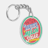 Wassermelone Zucker, gesprenkelt Wassermelone Schlüsselanhänger (Vorderseite links)
