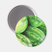 Wassermelone Zuhause Grown Farmer's Market Magnet (Vorderseite/Rückseite)