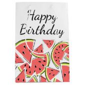 Wassermelone zum Geburtstag Mittlere Geschenktüte (Vorderseite)