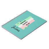 Wassermelone zurück zur Schule Kinder Name Notizblock (Linke Seite)