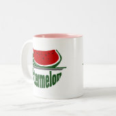 Wassermelone Zweifarbige Tasse (Vorderseite Links)