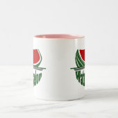 Wassermelone Zweifarbige Tasse (Mittel)