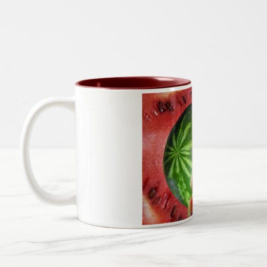 Wassermelone Zweifarbige Tasse (Links)