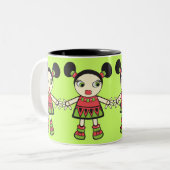 Wassermelone Zweifarbige Tasse (Vorderseite Links)