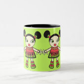 Wassermelone Zweifarbige Tasse (Mittel)