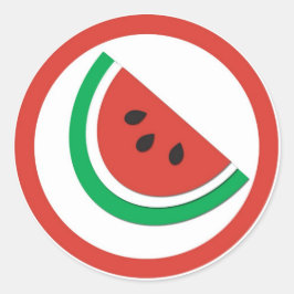 Wassermelonearomakreis-Aufkleberaufkleber Runder Aufkleber