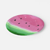 Wassermeloneentwurf Party Pappteller (Schrägansicht)